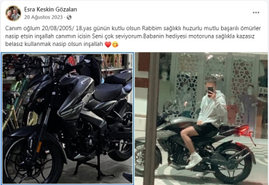 Motosiklet kazasında ölen Emirhan gözyaşlarıyla toprağa verildi (2)