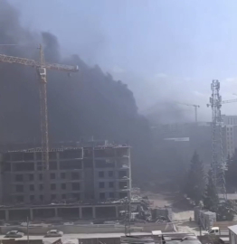Hatay'da şantiyede çıkan yangın büyümeden söndürüldü