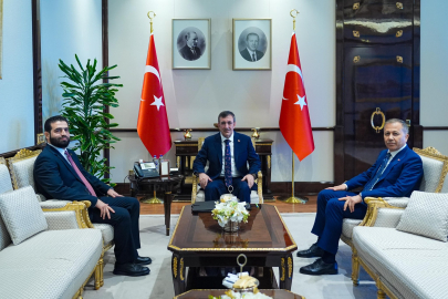 Cevdet Yılmaz, Suriye İçişleri Bakanı Hattab'ı kabul etti