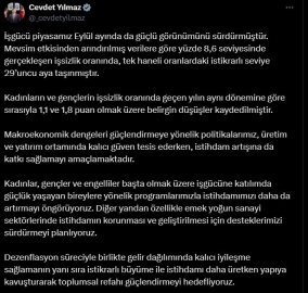 Cevdet Yılmaz: İstihdamımızı daha da artırmayı öngörüyoruz
