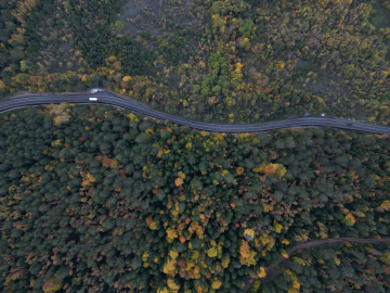 Bartın-Karabük yolunda sonbahar güzelliği