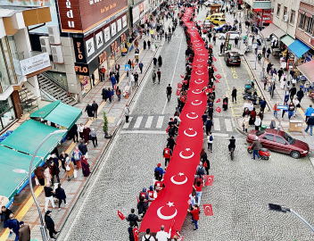 Rize’de Cumhuriyet Bayramı kutlamaları yürüyüşle başladı