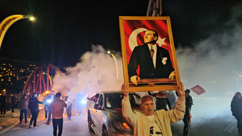 Zonguldak'ta su gösterili 29 Ekim kutlaması (2)