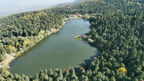 Gölcük Tabiat Parkı'nda eşsiz manzara