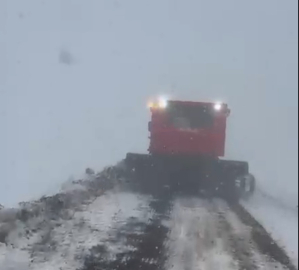 Karlıova'da kar yağışı