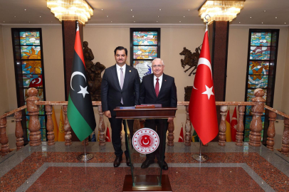 Bakan Güler, Libya Genel Komutan Yardımcısı Hafter'i kabul etti