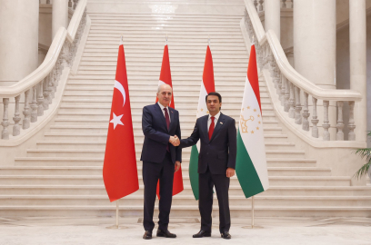 TBMM Başkanı Kurtulmuş, Tacikistan Ali Meclisi Milli Meclis Başkanı Emomali ile bir araya geldi