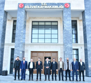 Silivrispor Başkanı Murat Yıldız ve yönetim kurulundan protokol ziyareti