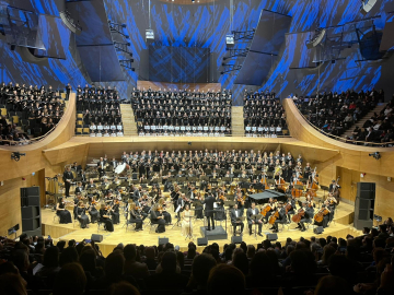 Devlet Çoksesli Korosu, 'Dünya Koro Günü'nde 500 kişiyle sahne aldı