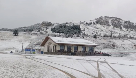 Keltepe, beyaza büründü