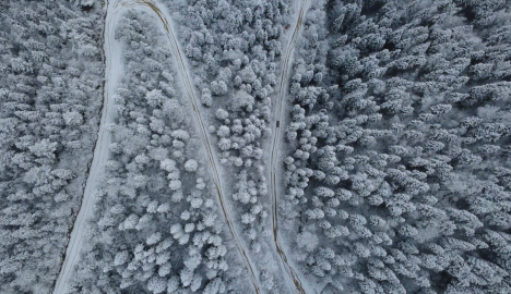 Karabük’ün yüksek kesimlerinde kar yağışı etkili oldu