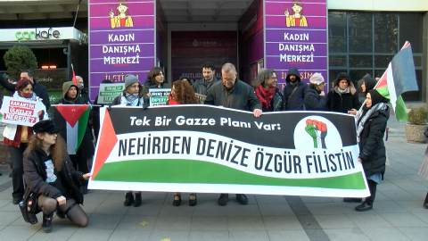 Ankara'da Filistin'e destek açıklaması