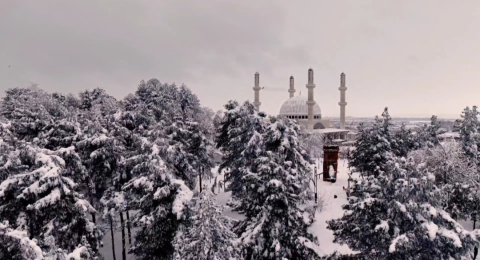 Batman'dan kar manzaraları