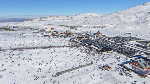 Erciyes Kayak Merkezi'nde hafta sonu yoğunluğu/Ek fotoğraflar