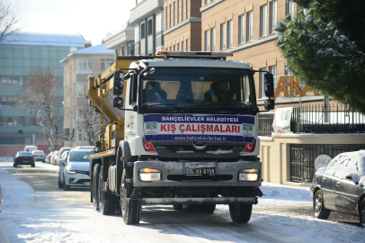 Bahçelievler’de kar mesaisi