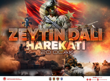 MSB'den 'Zeytin Dalı Harekatı' paylaşımı