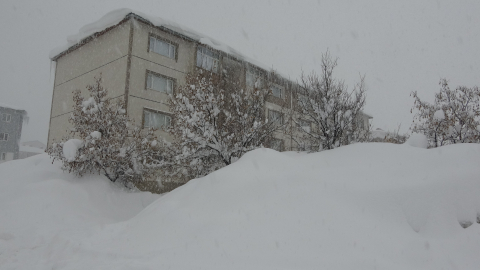 Bitlis'te 211 köy ve mezra yolu kapandı; kar kalınlığı 152 santimetreye ulaştı