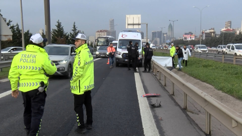 İstanbul- Ataşehir'de motosikletin çarptığı yaya hayatını kaybetti, sürücü yaralandı