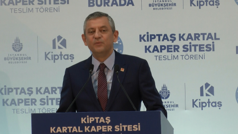 İstanbul- Özgür Özel, Kartal'da kentsel dönüşüm anahtar teslim töreninde konuştu