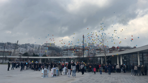 Kampanyası tamamlanan DMD’li Uras için gökyüzüne balonlar bırakıldı
