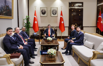 Cumhurbaşkanı Yardımcısı Yılmaz, D-8 Genel Sekreteri Mahmud ile görüştü