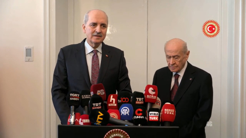 TBMM Başkanı Kurtulmuş, Bahçeli'yi ziyaret etti