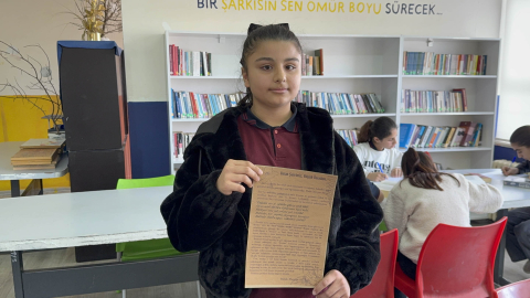 Midyatlı Melek Meryem, Milli Eğitim Bakanlığı’nın mektup yarışmasında birinci oldu