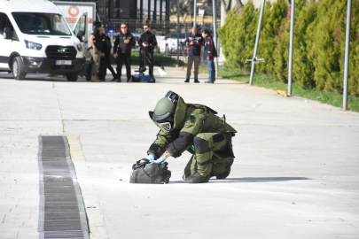İzmir Bölge Adliye Mahkemesi'nde bomba tatbikatı