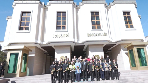 Bakan Çiftçi, İçişleri Bakanlığı teşkilatlarında görev yapan kadın personelleri kabul etti
