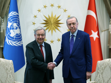 Cumhurbaşkanı Erdoğan, BM Genel Sekreteri Guterres'i kabul etti