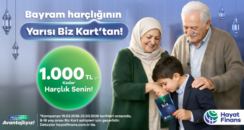 Hayat Finans'tan bayrama özel 'Biz Kart' kampanyası