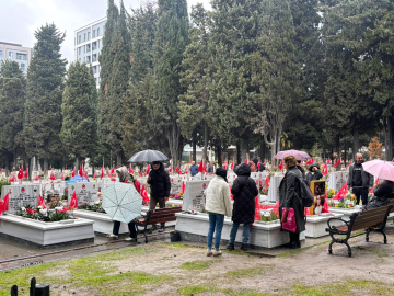 İstanbul- Edirnekapı Şehitliği'nde hüzünlü bayram