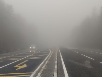 Bolu Dağı geçişinde yoğun sis