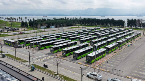 Kocaeli Büyükşehir Belediyesi, filosuna 4 ayda 123 otobüs dahil etti