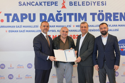 Sancaktepe’de tapu teslim töreni düzenlendi