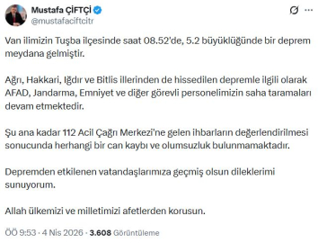 Van'da 5.2 büyüklüğünde deprem (4)