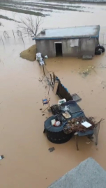 Siirt’te sağanak nedeniyle dere taştı, ev ve arazileri su bastı