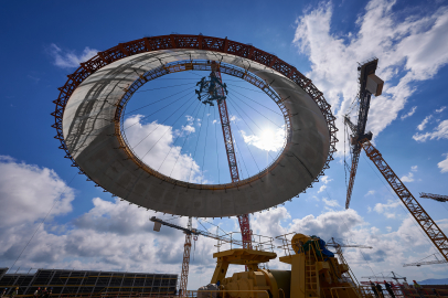 Akkuyu NGS’nin 2. Güç Ünitesi’nde iç koruma kabuğunun 6’ncı katmanı kuruldu