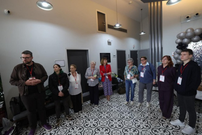 Litvanya’dan gelen katılımcılardan Aktif Yaş Al Merkezi’ne ziyaret