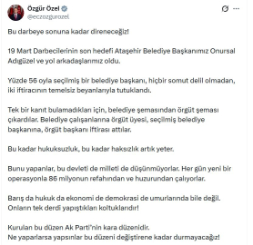 Özgür Özel: Bu düzeni değiştirene kadar durmayacağız