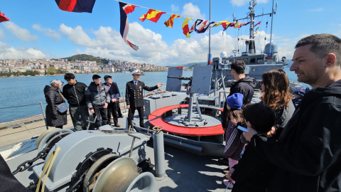 TCG Erdemli Mayın Avlama gemisi, 23 Nisan’da ziyarete açıldı