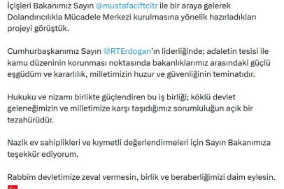 İçişleri Bakanı Çiftçi ile Adalet Bakanı Gürlek bir araya geldi (2)