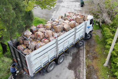 76 ton atık geri dönüştürüldü; 1200 ağacın kesilmesi önlendi