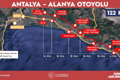 Bakan Uraloğlu: Antalya-Alanya Otoyolu Projesi'nde çalışmalar yoğun şekilde sürüyor