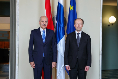 TBMM Başkanı Kurtulmuş, Finlandiya Parlamentosu Başkanı Halla-Aho ile görüştü / Geniş haber