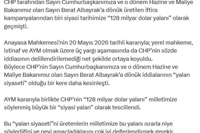 AK Parti'li Çelik: CHP'nin yalan siyaseti bir kere daha çöktü